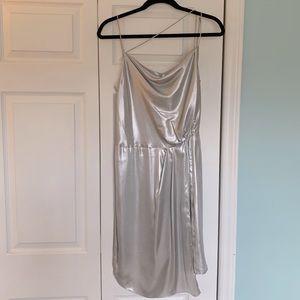 Silver cocktail dress